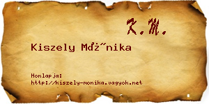 Kiszely Mónika névjegykártya