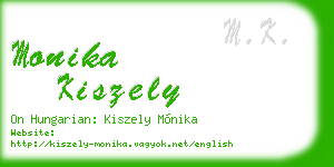 monika kiszely business card